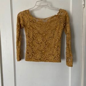 Yellow Lace top